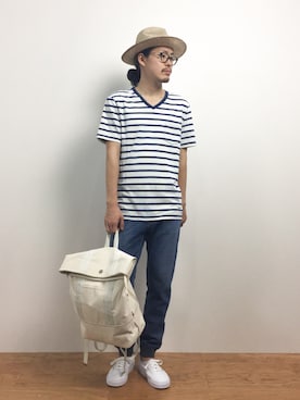 ナカニシアキラさん（メンズ・172cm）の夏コーディネート