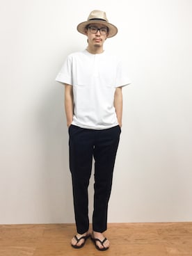 ナカニシアキラさん（メンズ・172cm）の夏コーディネート