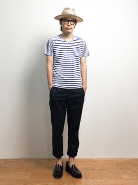 ナカニシアキラさん（メンズ・172cm）の夏コーディネート