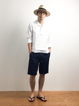 ナカニシアキラさん（メンズ・172cm）の夏コーディネート