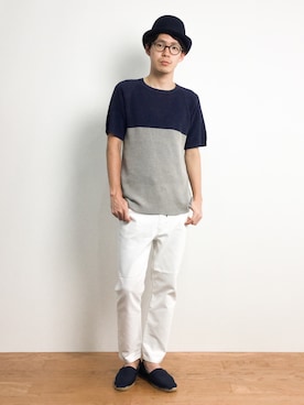 ナカニシアキラさん（メンズ・172cm）の夏コーディネート