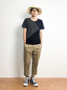ナカニシアキラさん（メンズ・172cm）の夏コーディネート