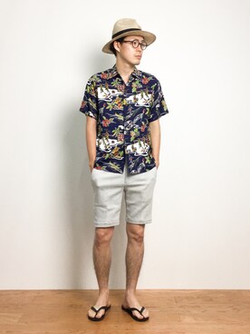 ナカニシアキラさん（メンズ・172cm）の夏コーディネート