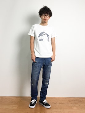 ナカニシアキラさん（メンズ・172cm）の夏コーディネート