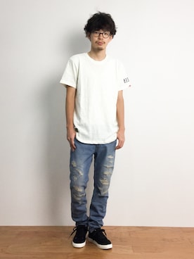 ナカニシアキラさん（メンズ・172cm）の夏コーディネート