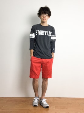 ナカニシアキラさん（メンズ・172cm）の夏コーディネート