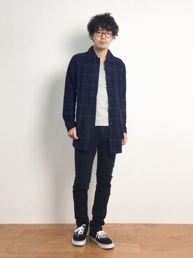 ナカニシアキラさん（メンズ・172cm）の夏コーディネート