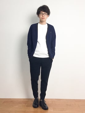 青カーディガン のメンズ人気ファッションコーディネート Wear
