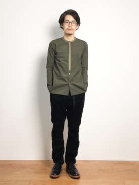 ナカニシアキラさん（メンズ・172cm）の秋コーディネート