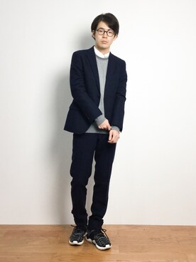 ナカニシアキラさん（メンズ・172cm）の秋コーディネート