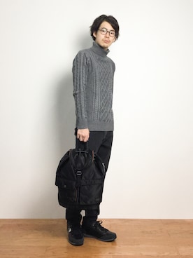 ナカニシアキラさん（メンズ・172cm）の秋コーディネート