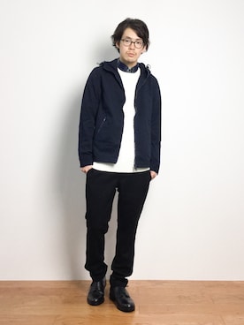 「SHIPS GENERAL SUPPLY（シップスジェネラルサプライ）のアイテム（その他アウター）」を使った、ナカニシアキラさん（メンズ・172cm）の秋コーディネート