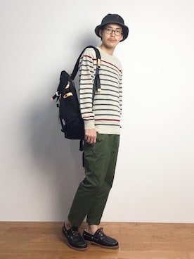 ナカニシアキラさん（メンズ・172cm）の秋コーディネート