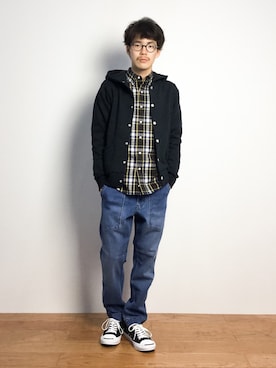 ナカニシアキラさん（メンズ・172cm）の秋コーディネート
