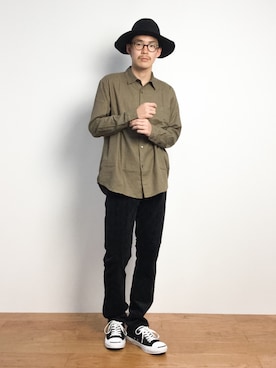 ナカニシアキラさん（メンズ・172cm）の秋コーディネート