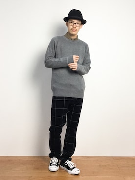 ナカニシアキラさん（メンズ・172cm）の秋コーディネート