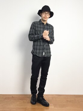 ナカニシアキラさん（メンズ・172cm）の秋コーディネート