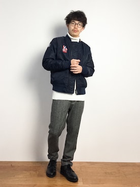 ナカニシアキラさん(メンズ・172cm)の秋コーディネート