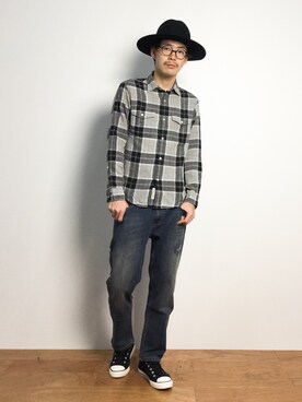 ナカニシアキラさん（メンズ・172cm）の秋コーディネート