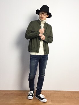 ナカニシアキラさん（メンズ・172cm）の秋コーディネート