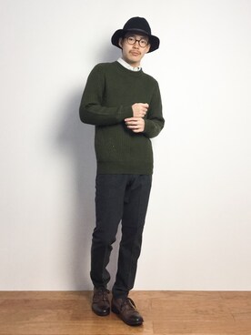 ナカニシアキラさん（メンズ・172cm）の秋コーディネート