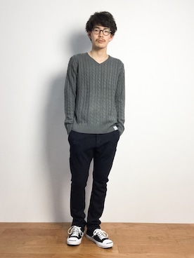 ナカニシアキラさん（メンズ・172cm）の秋コーディネート