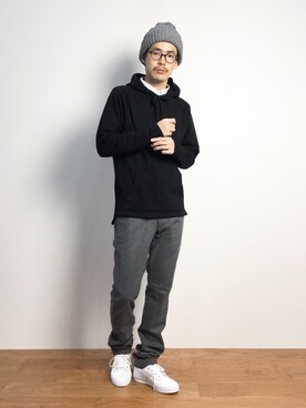 「URBAN RESEARCH Sonny Label（アーバンリサーチサニーレーベル）のアイテム（ニットキャップ/ビーニー）」を使った、ナカニシアキラさん（メンズ・172cm）の秋コーディネート