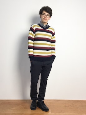 ナカニシアキラさん(メンズ・172cm)の秋コーディネート