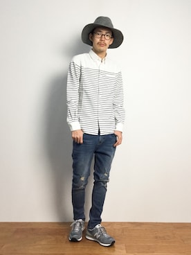 ナカニシアキラさん（メンズ・172cm）の秋コーディネート