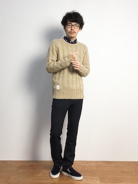 ナカニシアキラさん（メンズ・172cm）の秋コーディネート