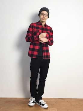 ナカニシアキラさん（メンズ・172cm）の秋コーディネート