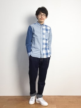 ナカニシアキラさん（メンズ・172cm）の秋コーディネート