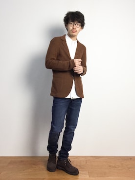 ナカニシアキラさん（メンズ・172cm）の秋コーディネート