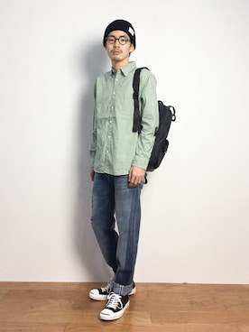 ナカニシアキラさん（メンズ・172cm）の秋コーディネート