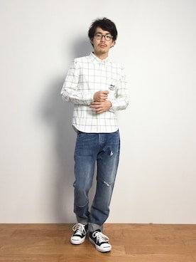 ナカニシアキラさん（メンズ・172cm）の秋コーディネート