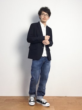 ナカニシアキラさん（メンズ・172cm）の秋コーディネート