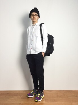 「ADYN（エーディーワイエヌ）のアイテム」を使った、ナカニシアキラさん（メンズ・172cm）の秋コーディネート