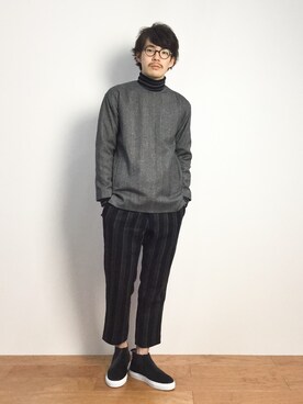 ナカニシアキラさん(メンズ・172cm)の秋コーディネート