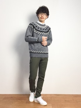 ナカニシアキラさん（メンズ・172cm）の秋コーディネート