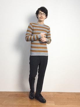 ナカニシアキラさん（メンズ・172cm）の秋コーディネート