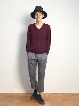 ナカニシアキラさん（メンズ・172cm）の秋コーディネート