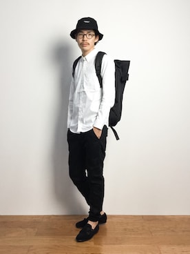 「COTEetCIELのアイテム」を使った、ナカニシアキラさん（メンズ・172cm）の秋コーディネート