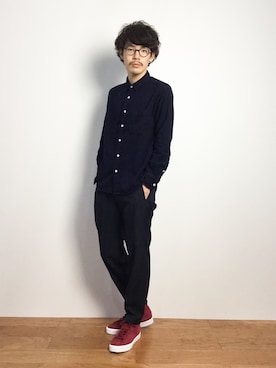 ナカニシアキラさん（メンズ・172cm）の秋コーディネート