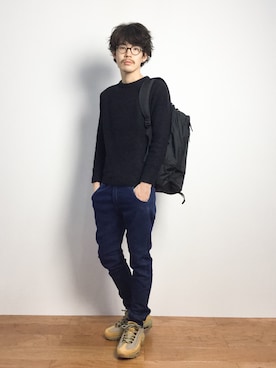 「FREE'S MART（フリーズマート）のアイテム」を使った、ナカニシアキラさん（メンズ・172cm）の秋コーディネート