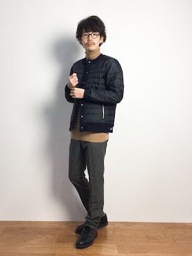 ナカニシアキラさん（メンズ・172cm）の秋コーディネート