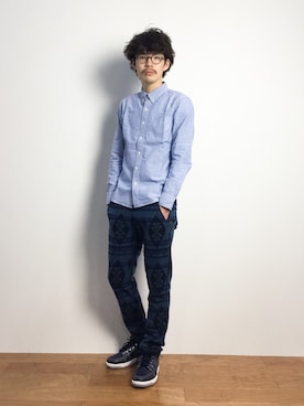 ナカニシアキラさん（メンズ・172cm）の秋コーディネート