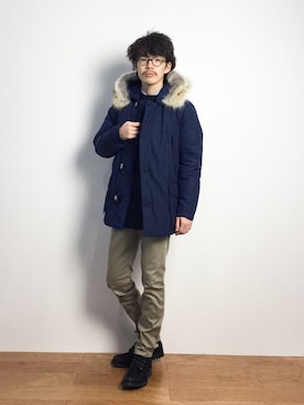 ナカニシアキラさん（メンズ・172cm）の秋コーディネート