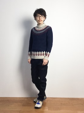 ナカニシアキラさん（メンズ・172cm）の秋コーディネート