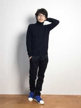 ナカニシアキラさん（メンズ・172cm）の秋コーディネート