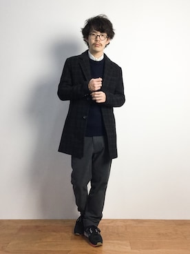 ナカニシアキラさん（メンズ・172cm）の秋コーディネート